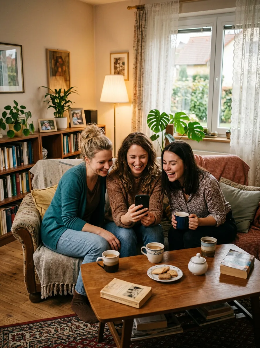 Anyukák közössége együtt beszélget – támogatás és összetartozás