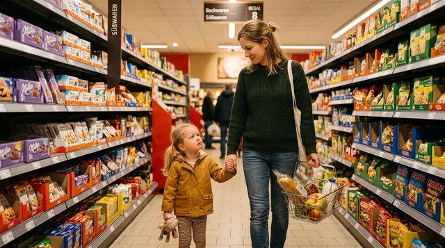 Bolti hiszti — szülő és gyerek a boltban