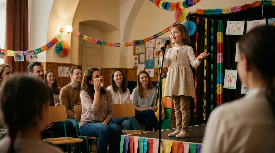 Magabiztos gyermek színpadon fellép – a szorongásoldás sikeresség eredménye